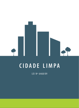 Lei Cidade Limpa - Prefeitura de Piracicaba