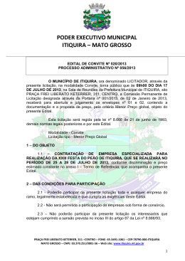 Edital Convite nº 020-2013 – PDF - Portal da Prefeitura de Itiquira