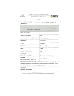 Ficha Inscri&ccedil;&atilde;o - elei&ccedil;&atilde;o conselho tutelar de Vespasiano inscri&ccedil;&otilde;es