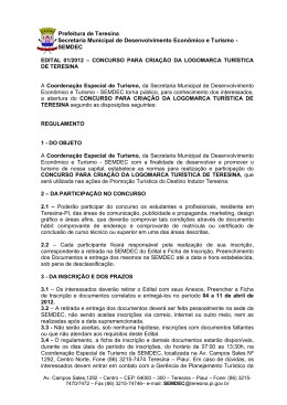 Prefeitura de Teresina Secretaria Municipal de Desenvolvimento