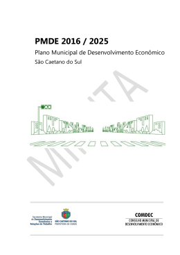 Minuta Plano Municipal de Desenvolvimento Econ&ocirc;mico