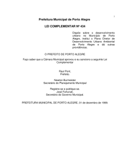 Prefeitura Municipal de Porto Alegre LEI