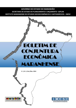 BOLETIM DE CONJUNTURA ECONÔMICA MARANHENSE