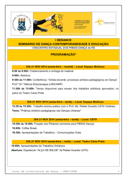 i sedance semin&aacute;rio de dan&ccedil;a contemporaneidade e
