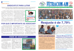Jornal da Fetracom Nov 2014