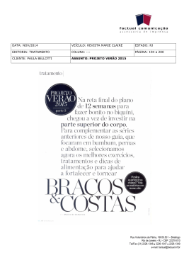 DATA: NOV/2014 VEÍCULO: REVISTA MARIE CLAIRE ESTADO: RJ