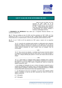 Lei n&ordm; 13.165, de 29.09.15