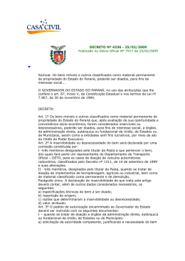 2009 DECRETO N 4336 - Secretaria da Administra&ccedil;&atilde;o e Previd&ecirc;ncia
