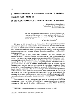 2 PROJETO MEMÓRIA DA FEIRA LIVRE DE FEIRA DE sANTANA