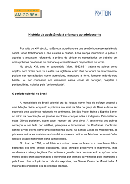 Histria da assistncia criana e ao adolescente