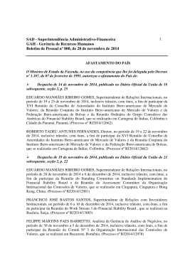 SAD - Superintend&ecirc;ncia Administrativo-Financeira GAH