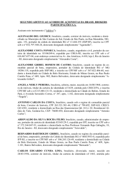 Segundo Aditivo ao Acordo de Acionistas