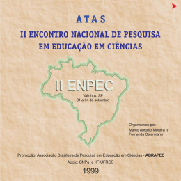II ENCONTRO NACIONAL DE PESQUISA EM