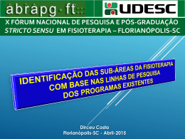 X F&Oacute;RUM NACIONAL DE PESQUISA E P&Oacute;S