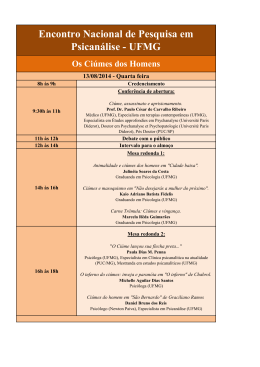 Encontro Nacional de Pesquisa em Psican&aacute;lise - UFMG