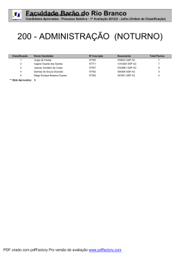 200 - ADMINISTRA&Ccedil;&Atilde;O (NOTURNO)