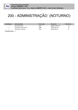 200 - ADMINISTRA&Ccedil;&Atilde;O (NOTURNO)