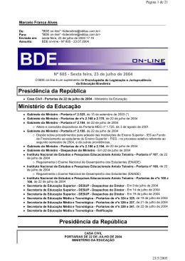 Presid&ecirc;ncia da Rep&uacute;blica Minist&eacute;rio da Educa&ccedil;&atilde;o Presid&ecirc;ncia da