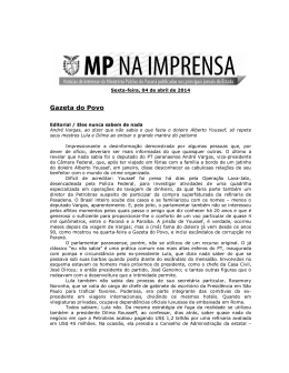 Gazeta do Povo - Minist&eacute;rio P&uacute;blico do Paran&aacute;