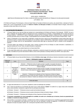 Edital - Copeve - Universidade Federal de Alagoas