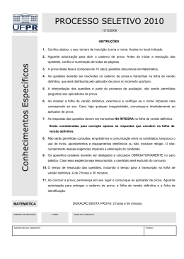 Prova - NC