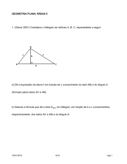 GEOMETRIA PLANA: &Aacute;REAS 5 1. (Ufscar 2001