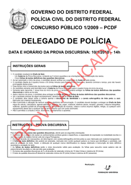 Prova Discursiva - Central de Concursos