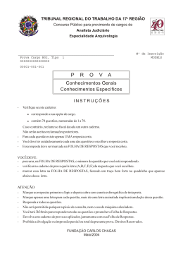 Prova Cargo B02, Tipo 1 - TRT-ES