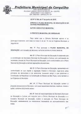 Lei n&ordm; 3158 de 17/06/2015