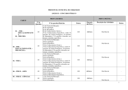 1 PREFEITURA MUNICIPAL DE CERQUILHO ANEXO II