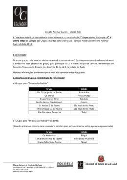 Projeto Ademar Guerra &ndash; Edi&ccedil;&atilde;o 2013 A