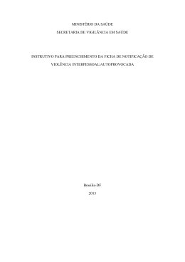 Instrutivo VIVA SINAN 5.0
