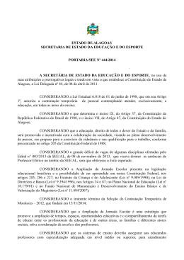 Portaria N&deg; 444/2014 - Secretaria de Estado da Educa&ccedil;&atilde;o