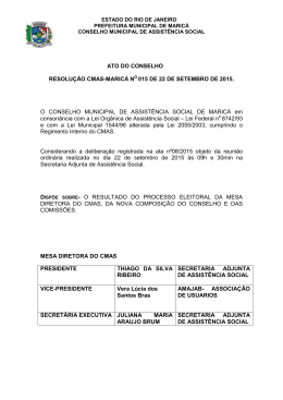 Resolu&ccedil;&atilde;o 15/2015 - Prefeitura de Maric&aacute;