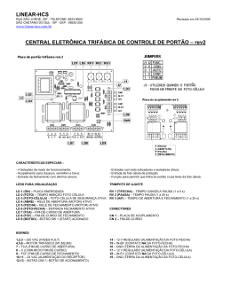 manual placa portão trifásica - Linear-HCS