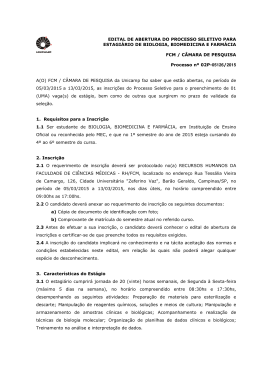 EDITAL DE ABERTURA DO PROCESSO