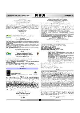 TERESINA - PI 9 O U T R O S - Governo do Estado do Piau&iacute;