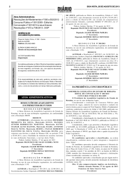 Edital de Convoca&ccedil;&atilde;o n&ordm;