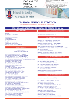 DJE ADM 458.pmd - Tribunal de Justi&ccedil;a do Estado da Bahia