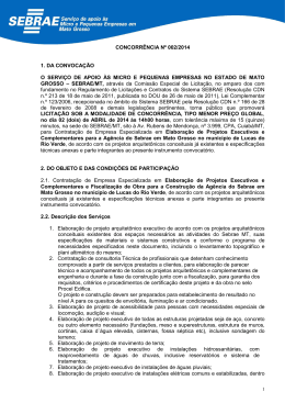 002 concorrencia projetos complementares ag. lucas do rio verde