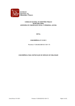 Edital - Conselho Nacional do Minist&eacute;rio P&uacute;blico