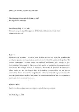 [Rascunho, por favor comentar mas n&atilde;o citar!] Processos de
