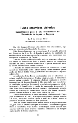 Tubos cerâmicos vidrados
