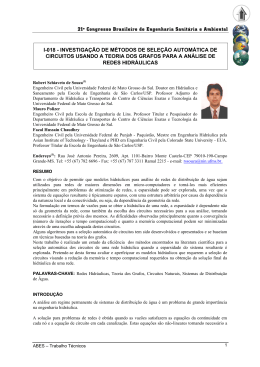 21º Congresso Brasileiro de Engenharia Sanitária e