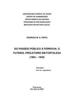 do passeio p&uacute;blico &agrave; ferrovia
