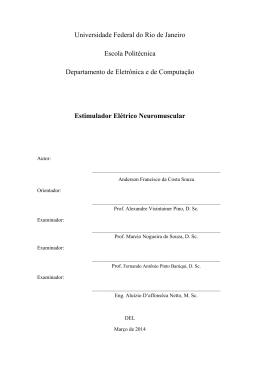 Estimulador Elétrico Neuromuscular - Poli Monografias