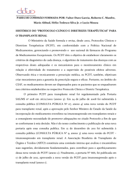Análise Crítica - ABTO | Associação Brasileira de Transplante de
