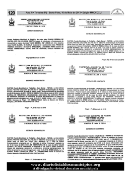 Ano XI &deg; Teresina (PI) - Sexta-Feira, 10 de Maio de 2013 &deg; Edi&ccedil;&atilde;o