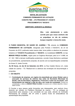 EDITAL CONVITE PROC 010 PROCEDIMENTO 003