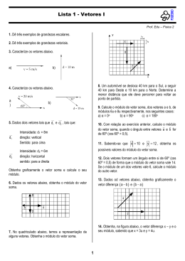 01-Lista 1 &ndash; Vetores I